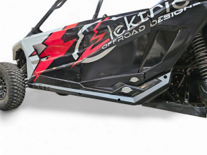 Polaris Turbo R Rocker Guards - Elektric Off Road - Volt - Hammer Black - `20-`25